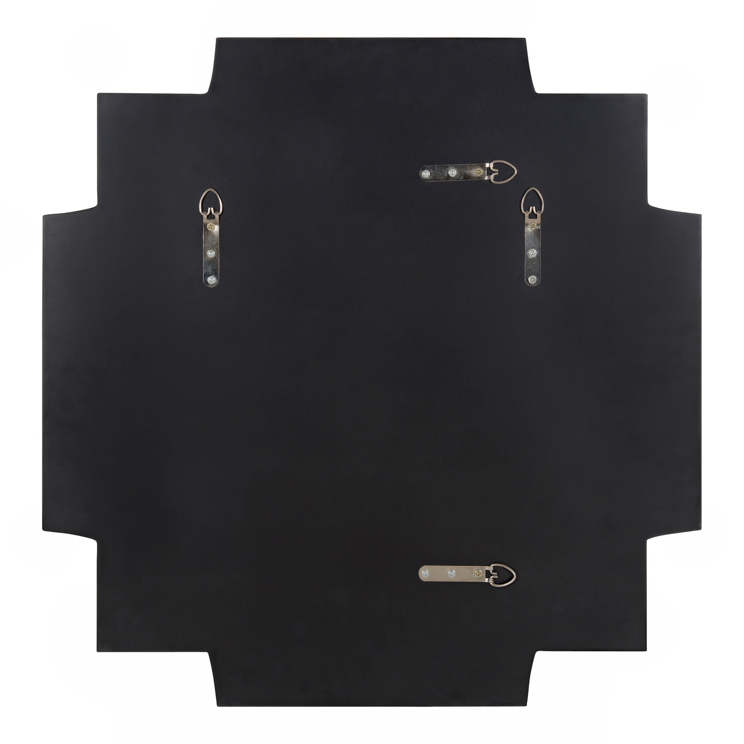 Kate and Laurel Minuette Glam Square Wall Mirror, 24" x 24", Gold, Elegant Traditional Home Decor With A Boho Charm
