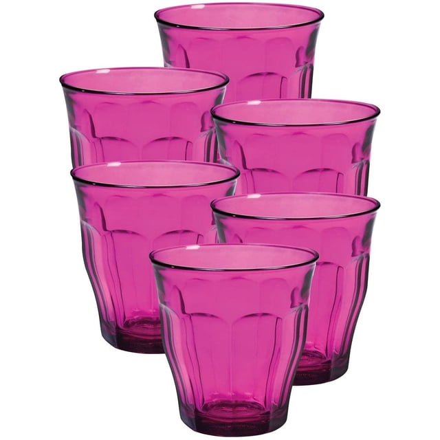 JUEGO DE 6 VASOS 25 cl VIOLETA H9 D8,7 cm PICARDIE Duralex PICARDIE