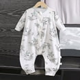 thumbnail image 2 of 1-2 Years Unisex Infant Baby Boy Girl Long Sleeve Button Romper One-Piece Jumpsuit Infant Baby Fall Winter Clothes 12 18 24 Months 2T 3T,Light Green, 2 of 9