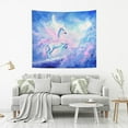 thumbnail image 3 of FREEAMG Galaxy Nebula Unicorn Tapestries Wall Hanging Bedding Tapestry Aesthetic Tapestries for Bedroom Living Room Dorm Home Wall Decor 90" x 60" Horizontal, 3 of 7