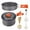 Black,Red,,Green,Orange, variant on Camping Cookware Set Camping Gear Campfire Utensils Non-Stick Cooking Equipment Lightweight Stackable Pot Pan Bowls with Storage Bag for Outdoor Hiking