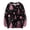 Black, variant on WTOBBY Christmas Themed Women's Knit Sweater Top, Long Sleeve Round Neck Printed Pullover, Casual Holiday Fashion Wear for Seasonal Outfits,Army Green L