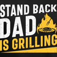 thumbnail image 3 of CafePress - Stand Back Dad Is Grilling T Shirt - Women's V-Neck Dark T-Shirt, 3 of 4