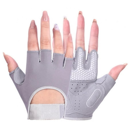 Cycling Gloves Women Half Finger Gel Padded Bike Gloves for Women Cycling Mountain Road Bicycle Biking Fingerless Gloves Anti-Slip Shock-Absorbing Bicycle Short Gloves