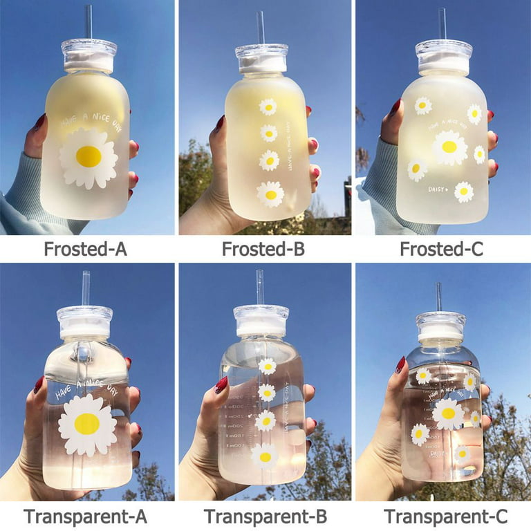 Milk Juice Cute Water Bottles Aesthetic Cute Water Bottles for Women  Portable Kawaii Little Daisy Fr…See more Milk Juice Cute Water Bottles  Aesthetic