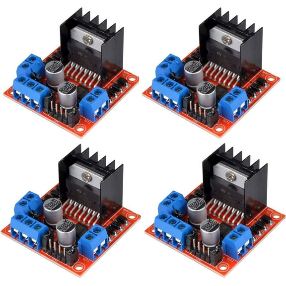 4pcs L298N Motor Driver Controller Board Module Stepper Motor DC Dual H-Bridge for Arduino Smart Car Power UNO MEGA R3 Mega2560