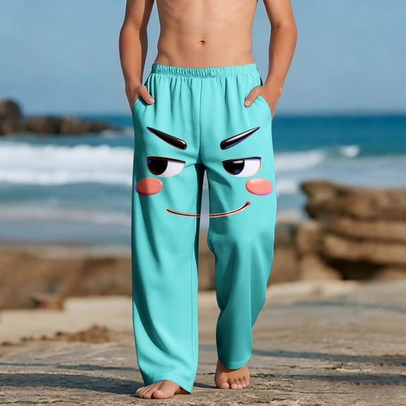 ATOGUTA Lounge Pants Boys Funny Graphic Sweatpants Athletic Sports Pants for Kids Size 4T-14, Green