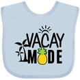 thumbnail image 3 of Inktastic Vacay Mode with Palm Trees Sun and Pineapple Boys or Girls Baby Bib, 3 of 4