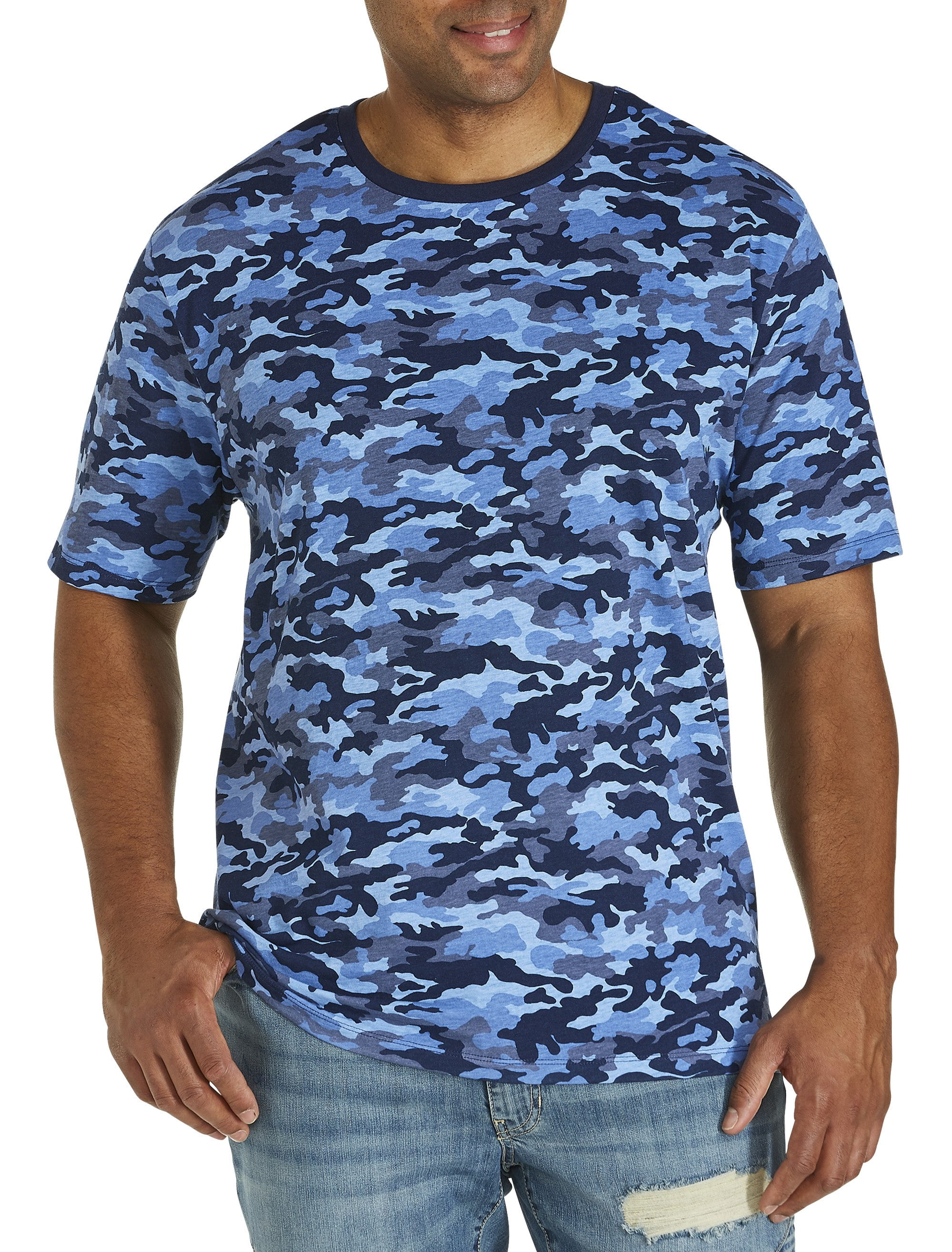 Harbor Bay - Men's Big & Tall Harbor Bay Contrast Camo T-Shirt - Walmart.com - Walmart.com