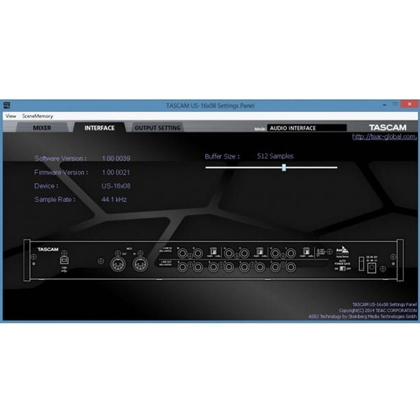 Tascam US 16x08 16 Input USB Audio Midi Interface - Walmart.ca