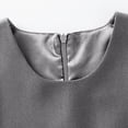 thumbnail image 6 of mgoYE Dress for Kids 10-12 Girls School Uniform Jumper Dress Solid Soft Sleeveless Crew Neck A-Line Pleated Dress(Grey,12-14 Years), 6 of 9