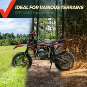 FRP FX40 40cc 4-Stroke Gas Powered Dirt Bike with Safety Kill Switch for young rides, Front & Rear Disc Brakes, EPA Certified, FX40-Ogemaw, Red, Max Model
