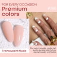 thumbnail image 2 of Kit de uñas en polvo para uñas AZUREBEAUTY Starter, 8 colores translúcidos, 2 of 9