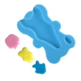 thumbnail image 4 of Esponja de baño para bebé de 1,8 pulgadas de grosor, antideslizante, suave, con forma de dibujos animados, gruesa, para baño, color azul, 4 of 13