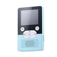 thumbnail image 1 of Sidaley Reproductor de MP3, tarjeta TF de 3,5mm, Audio compatible con Bluetooth, AMV, MP4, JPG, JPEG, BMP, GIF, Radio, grabación de voz, podómetro, Electrónica Azul 16G, 1 of 6