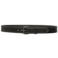 thumbnail image 3 of Genuine Vintage Retro Circle Studded Leather Belt - Interchangeable buckle, 3 of 4