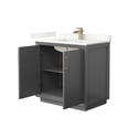 thumbnail image 6 of Wyndham Collection WCF414136SLGWQUNSMXX Strada 36" Free Standing Single Basin Vanity Set -, 6 of 7