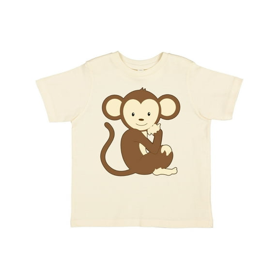 Inktastic Monkey Thinking Boys or Girls Toddler T-Shirt