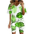 thumbnail image 2 of Gaecuw Plus Size Short Sets Casual Sets for Women 2 Piece Sleeveless Tank Tops Short Length Wide Leg Shorts V Neck Crop Fashion Suits Lace Summer Sets Suit Set Plus Size Two Piece Outfits for Women, 2 of 7