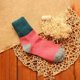 thumbnail image 1 of Calcetines gruesos de lana para mujer, hasta media pantorrilla, con bloques de color para otoño e invierno., 1 of 3