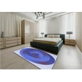 thumbnail image 5 of Ahgly Company Machine Washable Indoor Rectangle Transitional Denim Blue Area Rugs, 7' x 10', 5 of 7