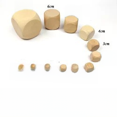 thumbnail image 2 of Dados de madera de 0,8 a 8 cm, dados en blanco, dados de seis caras, se puede optimizar el color del patrón, 2 of 5
