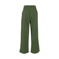 thumbnail image 4 of Women's Gaucho Pants Wide Leg High Waisted Sweatpants Soft Cute Joggers Flowy Vacation Pant 2026, Army Green M, 4 of 7