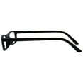 thumbnail image 4 of OPULIZE TED Reading Glasses - 2 Pack - Narrow Lightweight Frame - Matte Black - Mens Womens - Scratch Resistant, Spring Hinges - RR17-1 - +2.50, 4 of 6