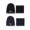 B, variant on Aoochasliy Winter Hats Winter Thermal Plush Hat Scarf Woolen Cap Cycling Windproof Cap Two-piece 2PC