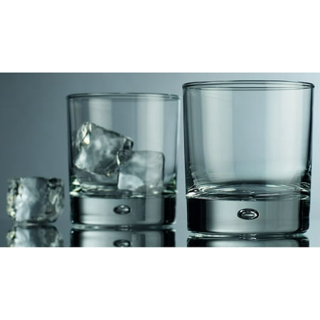 24% Lead Crystal Glass - Galaxy Whiskey Drinking Glasses 4pc Rocks Set, Handmade Crystal, 10 Oz Lead Free