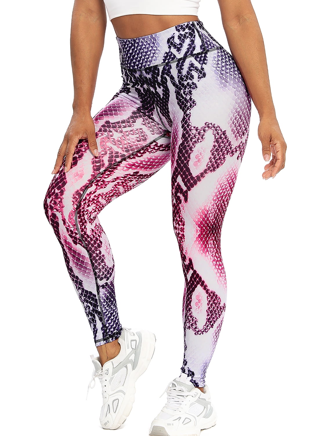 snakeskin workout leggings
