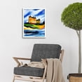 thumbnail image 2 of Eilean Donan Castle Oil Painted On May Day Art Print Framed Poster Wall Decor 12x16 inch, 2 of 5