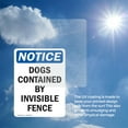 thumbnail image 6 of (2 Pack) Dogs Contained By Invisible Fence OSHA Notice Sign 18 Inch X 24 Inch Vinyl Label Decal Sticker Weather Resistant, UV Protected for Workplace, Business, and Construction Site,, 6 of 7