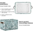 thumbnail image 3 of GZHJMY Portraits Of Deer Storage Bins Collapsible with Handle, 2PCS Rectangle Waterproof Baskets for Storage Cube Closet Organizer for Toy Nursery Book Office Shelf Bathroom, 3 of 7