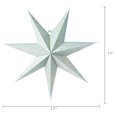 thumbnail image 6 of Light-Up Blue Battery-Operated Flocked Star Christmas Hanging Decoration, 17", by Holiday Time, 6 of 6