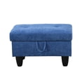 thumbnail image 6 of JESTOP 28.5" Ottoman with Storage, Fabric Ottoman Foot Rest Stool, Rectangle Upholstered Footstool, Storage Bench, 6 of 7