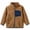 Z43 Brown, variant on VEKDONE Boys Girls Fleece Jacket Full Zip Stand Collar Sherpa Winter Coat Kids Soft Comfortable Casual Outdoor Activewear with Pockets Brown,6-7 Years