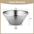 thumbnail image 2 of Insulated Salad & Mixing Bowl Set-  7.9 in Double Wall Stainless Steel Serving Bowls | Dessert Bowl Home Kitchen Essential for Salad, Soup, Ramen, Mixed Fruit, Pasta, Oatmeal, Snacks, 2 of 5