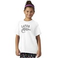 thumbnail image 5 of Funny Later Alligator Animal Pun Crewneck T Shirts Boy Girl Teen Brisco Brands S, 5 of 6
