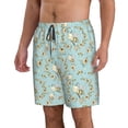 thumbnail image 2 of Naloa Cute Honeybees Men's Beach Shorts, Surfing shorts, Swim trunks, Quick Dry Swim Trunks for Surfing Beach Fun - X-Large, 2 of 9