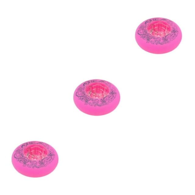 VONKY 1/2/3/5 2pcs Elastic And Wear-Resistant Wheels Freestyles Scroll Durable Wheels pink 80mm 3PCS