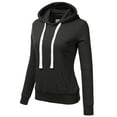 thumbnail image 2 of Doublju Women's Basic Lightweight Pullover Hoodie Sweatshirt with Plus Size, 2 of 2