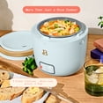 thumbnail image 2 of Beautiful 3-Cup Cooked, 1-Cup Uncooked Portable Rice and Soup Cooker with EverGood Ceramic Nonstick Coating, Hydrangea by Drew Barrymore, 2 of 13