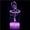 Ballet I, variant on 3D Optical Lamp Illusion Night Light Musical Note 3D Table Lamp Children Kids Birthday Gift Creative Light Gift Stereo Vision Colorful NightlightWhite Base: Colorful Touch