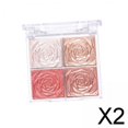 thumbnail image 1 of Paleta de sombras de ojos iluminadoras de 2 a 4 paquetes, altamente pigmentada, profesional, Smooth Girl 2 piezas, 1 of 8