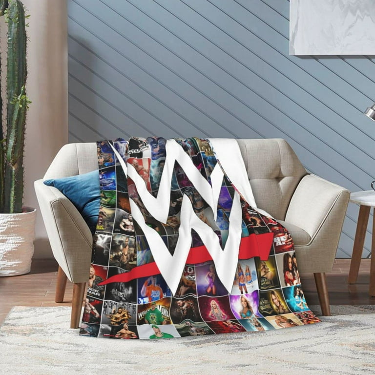 WWE Throw Blanket Cozy Flannel Blankets For Boys Girls Super Soft Warm Blanket For Couch Sofa Bed Walmart