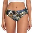 thumbnail image 1 of Balery Sunflower Field Spotted Dog Ropa Interior de Algodón para Mujer con Dibujo – Braguitas Cómodas y Elásticas, Estilo Clásico-4X-Large, 1 of 6