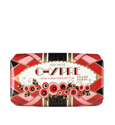 Claus Porto Chypre Cedar Poinettia Bath Soap 5.3 oz