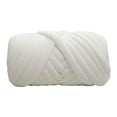 thumbnail image 1 of Hilo de tejer de brazo suave de 250 g, hilo grueso de poliéster y algodón, hilo voluminoso para crochet. Blanco, 1 of 9