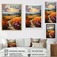 thumbnail image 4 of Designart "Farm Summer Fauvist landscape V" Floral Floater Framed Canvas Print, 4 of 7